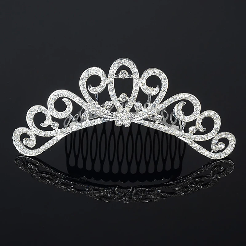 Bridal Wedding Crystal Rhinestone Hair Headband Crown Comb Tiara Prom Pageant