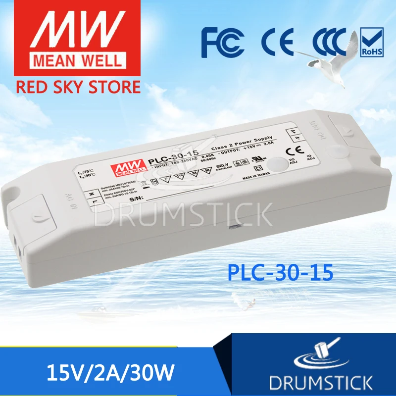 

MEAN WELL PLC-30-15 15V 2A meanwell PLC-30 15V 30W Single Output LED Power Supply