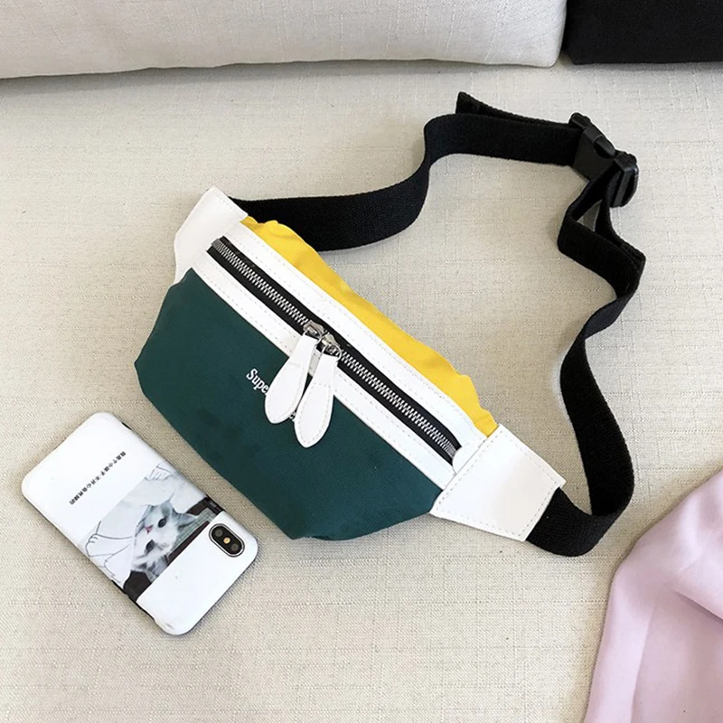

Waist Bag Canvas Leisure Fanny Pack For Women Fashion Chest Crossbody bag Shoulder Pack Belt bag Phone Pouch Pochete Feminina