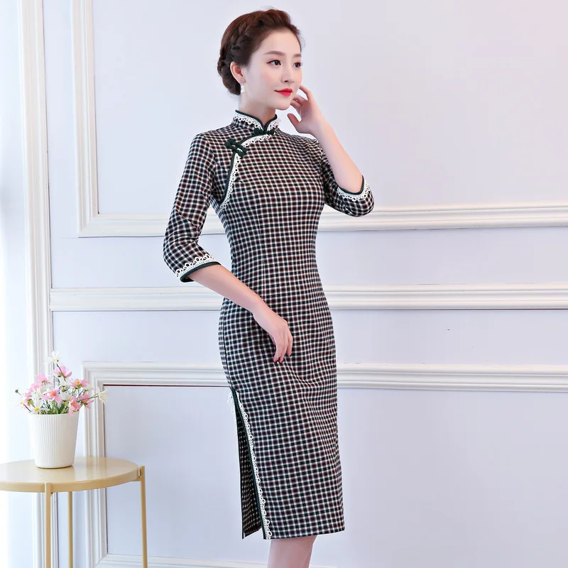 knee length qipao