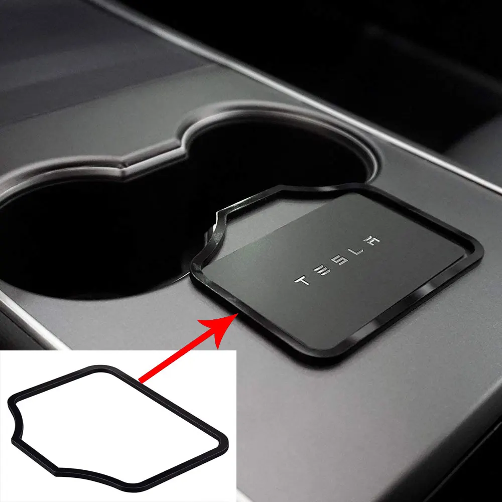 

1pc Tesla model 3 Center Console Key Card Holder, Stop Key Card Sliding Sticker Decoration Accessories