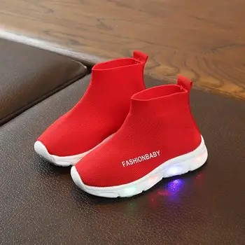 

2019 girls mesh boots roma sport autumn sock casual fashion girls boots crystal bottom girls boots sock kids boots