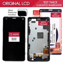 4.6 Inch Original IPS 1280×720 Display For SONY Xperia Z3 Compact LCD Touch Screen Digitizer with Frame Z3 mini D5803 D5833