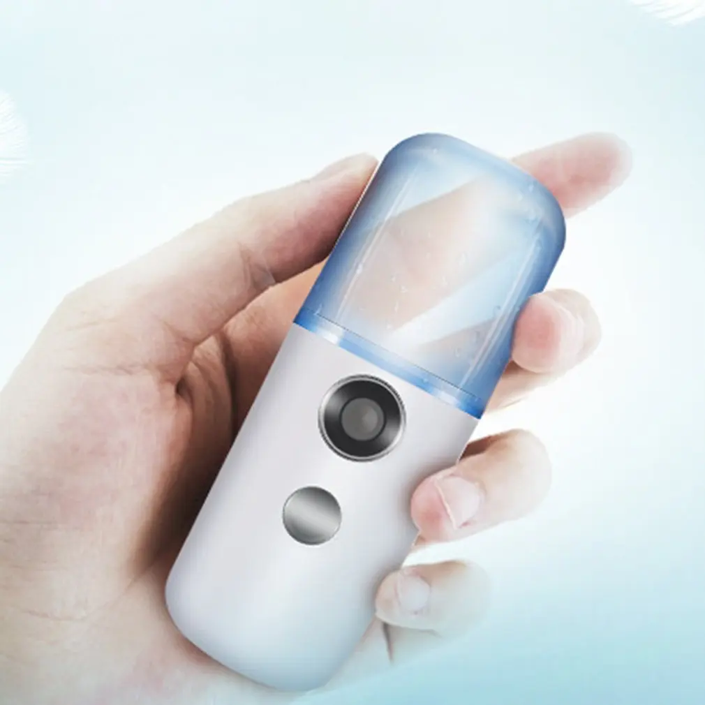 Портативный мини распылитель спрей увлажняющий лицо USB Перезаряжаемый прибор для красоты увлажнитель лица ежедневное охлаждение