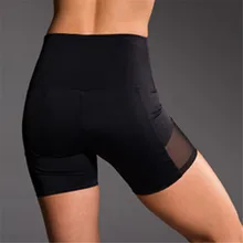 Женская высокая талия сексуальная сетка строчка Тощий Бег Спорт Йога короткая горячая Распродажа Черная Спортивная Одежда Фитнес Леггинсы для женщин