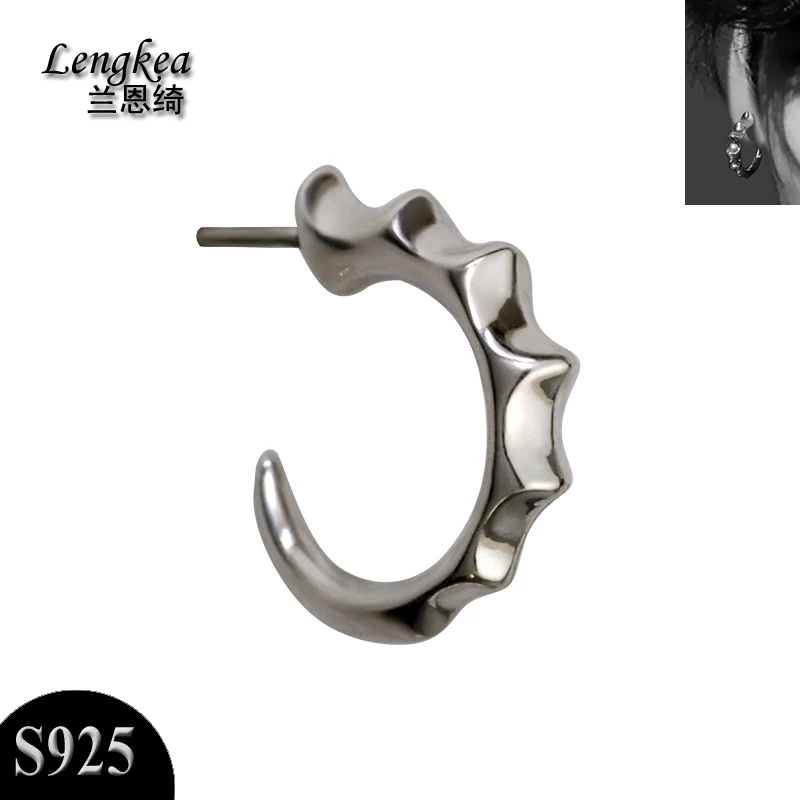 

Men earrings 925 silver stud earrings piercing earrings hook model men jewelry women jewelry charms trinket accessories