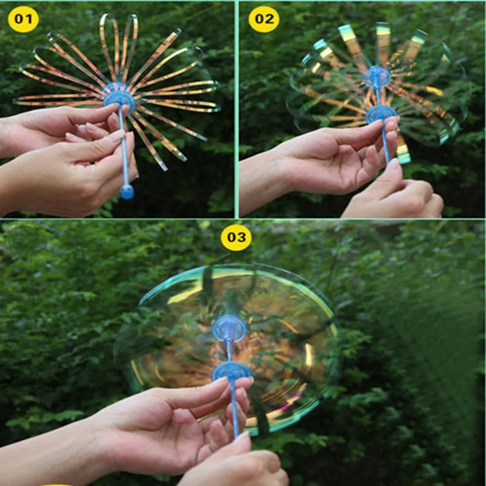 1Pcs Colorful Shook Stick Blowing Bubble Play Outdoor Activety Wands Toys Funny Popular Soap Bubble Amused For Children Kid Baby