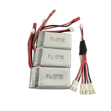 3pcs 7.4V Wltoys A949 A959 A969 A979 K929 LiPo Battery 1200mah Lipo Battery For Wltoys a959 RC Helicopter Airplane Car Boat