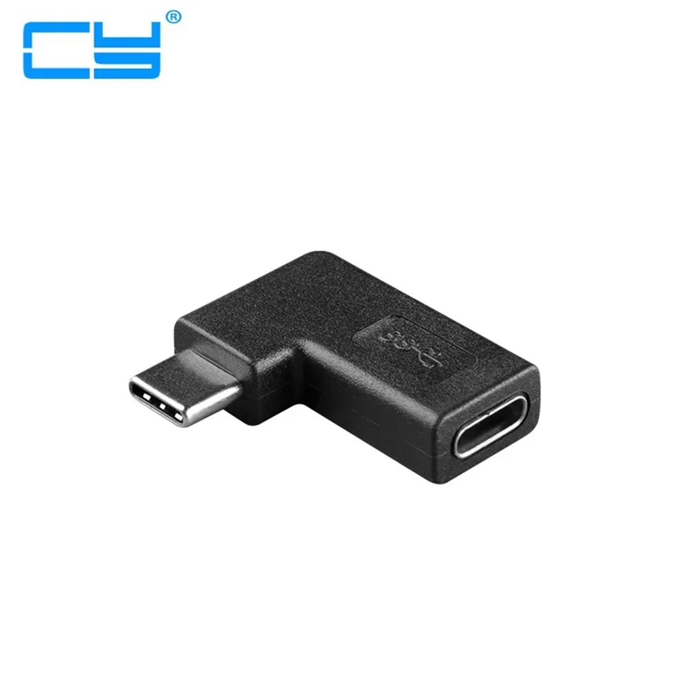 

90 Degree Right & Left Angled USB type c 3.1 Type-C Male to Female Extension Connector Adapter for Galaxy S8 S8+ Plus Cell Phone