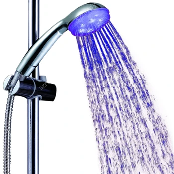 

single Blue color handheld shower head without package