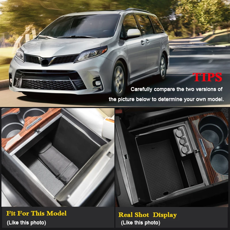 Для Toyota Sienna 2013 Настоящее LHD Стайлинг автомобиля центральная консоль подлокотник