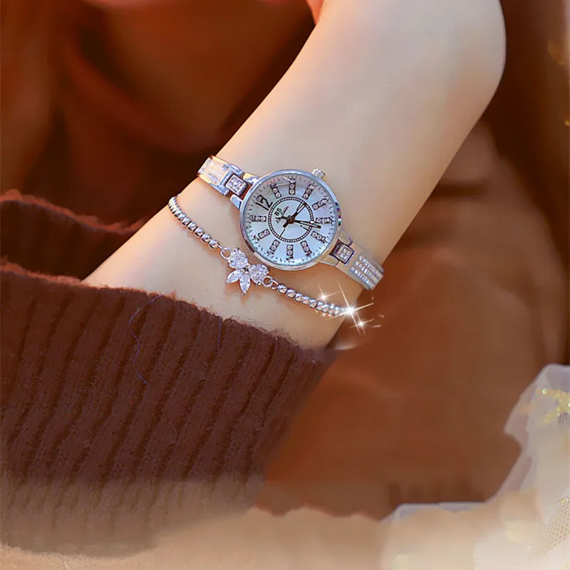 

New hot selling an Arabic digital watch high-end link watch custom ferromagnetic female watch Fashion & Casual Chronograph