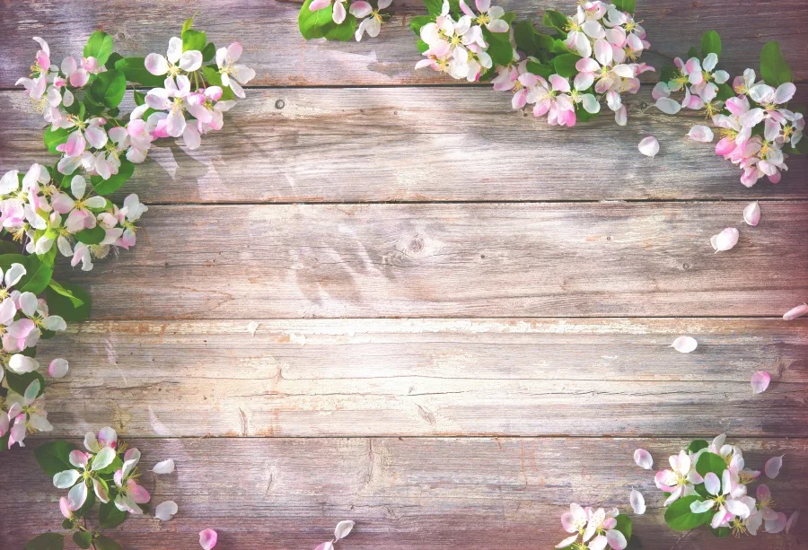 Laeacco деревянная доска цветущие цветы десертный стол фон для фотосъемки