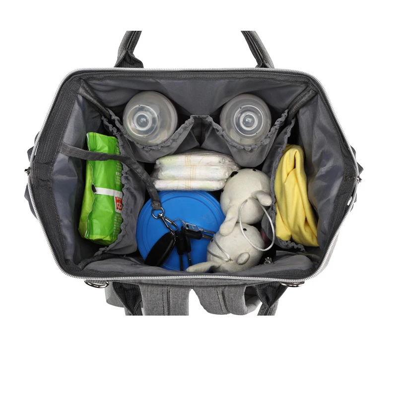 Сумка для детских подгузников LEQUEEN с интерфейсом USB, дорожная сумка, сумка для детских подгузников, большая емкость, водонепроницаемая сумка для детских колясок