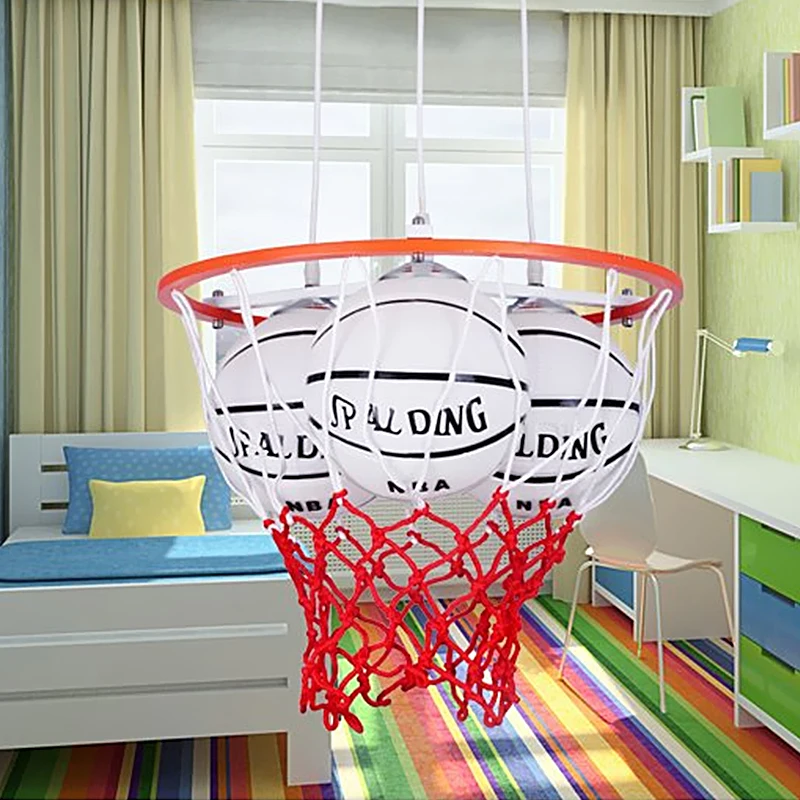 

Personality boys room basketball children pendant light warm romantic master bedroom creative energy-saving ET12