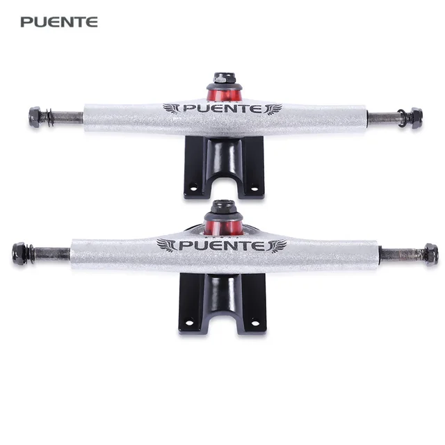 US $18.26 PUENTE 2pcs Generic 7 Inch Skateboard Truck Accessory Magnesium Alloy Shock Resistant Skateboard Tr