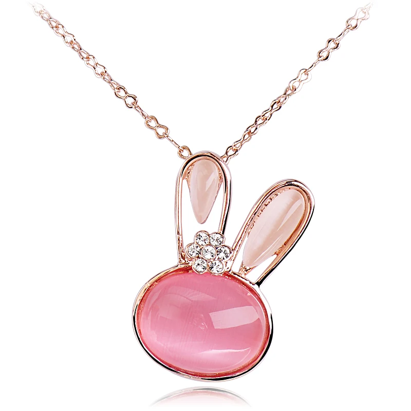 

Free shipping@@ Accessories fairy rabbit princess female - eye chain crystal necklace