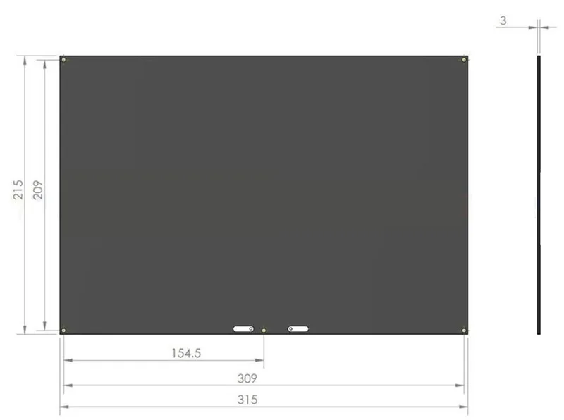  MK2A 300x200mm Aluminium Beheizte Bett PCB 12V180W für Prusa i3 oder andere RepRap Upgrade 3D Druck