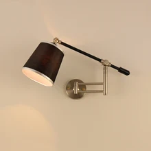 Nordic creative folding wall lamp long arm adjustable light bedroom bedside office study living room mirror light wall sconce bedroom light study wall lamp iron long arm rocker wall lamp bedside light industrial style adjustable wall light bathroom