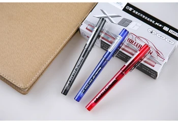 

Free ink roller ball pen stainless steel needle tip refillable plastic pen