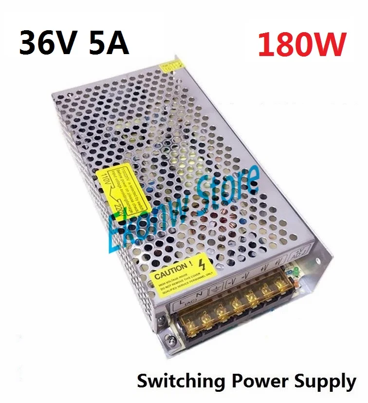 Transformador de Fonte de Energia 180w 36v 5a Transformador para Faixa de Led Exibição de Módulo de Luz
