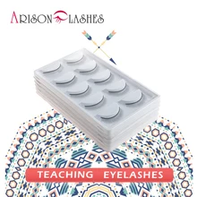 Arison 50 шт./5 коробка для обучения ресницы Набор инструментов для наращивания ресниц Обучение