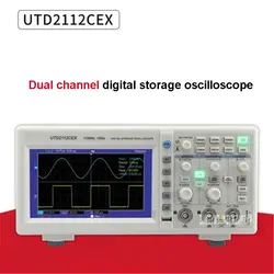 UTD2112CEX Профессиональный осциллограф 2 цифровой осциллограф портативный цифровой осциллограф 100-240 В 110 МГц 1GS/s