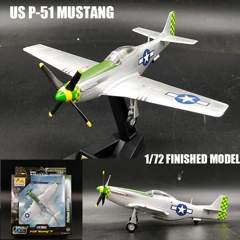 

USA P-51 Mustang 8AF aircraft 1/72 finish airplane Easy model non diecast