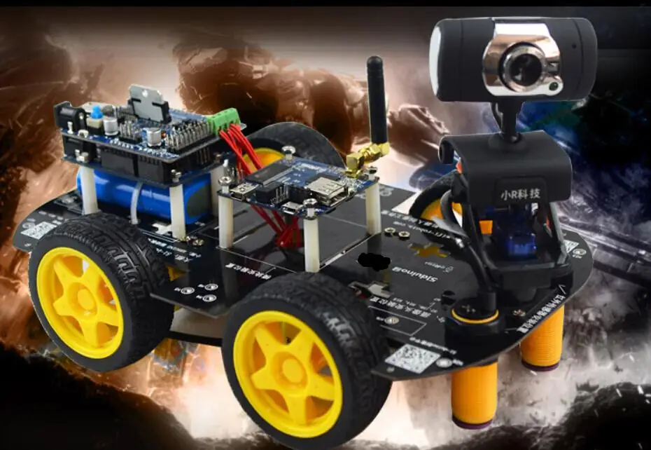 Робот на колесах,с видео камерой Wi-fi,для arduino iOS+пульт ...