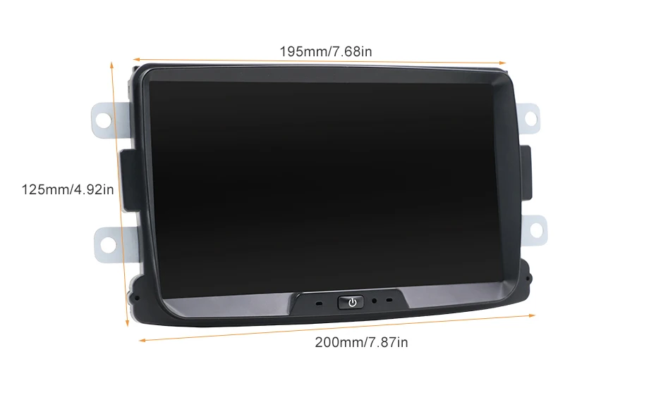 Excellent Bosion Android 9.0 8Core 2GB+32GB GPS Navigator Radio For Dacia Duster Logan Sandero Car DVD Central Cassette Player 5