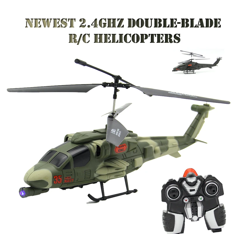 2017 RC Helicopter 3.5CH Double Blades 2 Main Blades Racing Remote