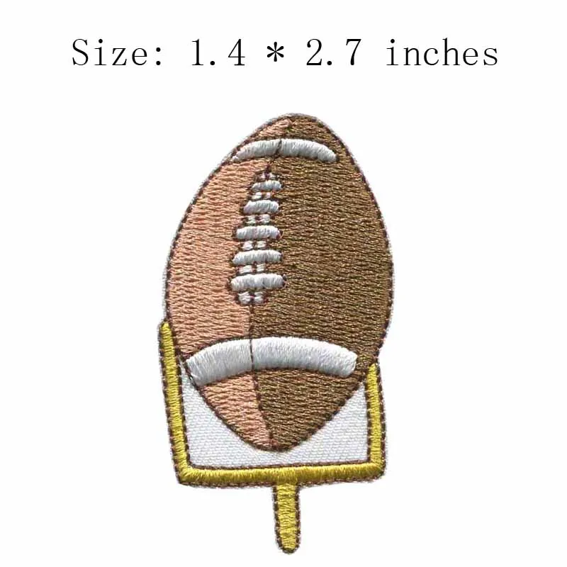 Rugby embroidery patch 1.4"wide
