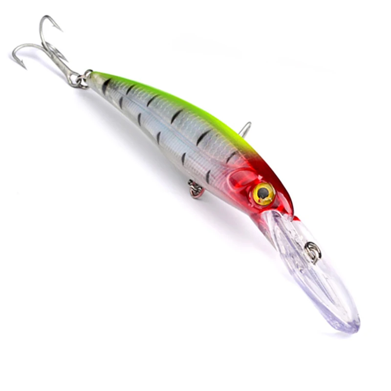 

16.5CM 33.4g Large minnow fishing lure 3D Eyes Crankbait Wobblers Artificial Plastic Hard Bait peche Fishing Tackle