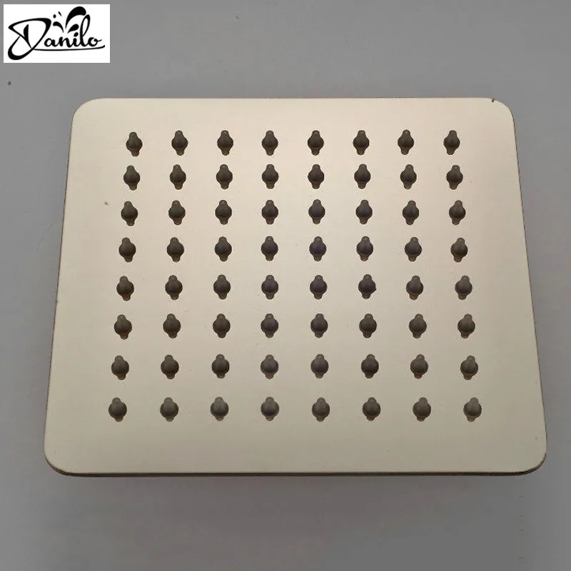 

6" Square Chrome Stainless Steel Showerhead Bathroom Wall Mounted Ceiling Mounted Ultra-thin Rainfall Shower Head Rain Shower
