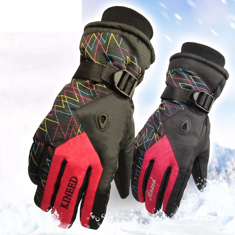 6 видов цветов, зимние мужские лыжные перчатки, перчатки для сноуборда, снегохода, мотоцикла, зимние лыжные перчатки для верховой езды, альпинизма, водонепроницаемые зимние перчатки
