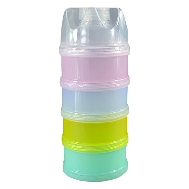 

Portable Milk Powder Formula Dispenser Food Container Storage Feeding Box for Baby Kids Toddler Four Grid Baby Food Storage Box