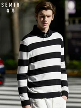 ##Special Price SEMIR Men Striped Sweater Men Fine-Knit Sweater Pullover Sweater Soft Cotton with Ribbed Crewneck Cuffs and Hem for Spring ##Special Price SEMIR Men Striped Sweater Men Fine-Knit Sweater Pullover Sweater Soft Cotton with Ribbed Crewneck Cuffs and Hem for Spring