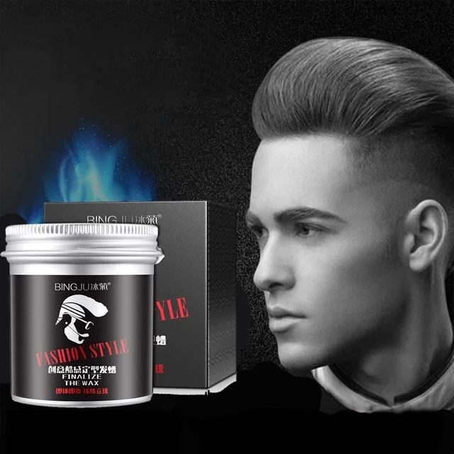 100g Strong Hold Hair Gel Wax For Hair Men Long lasting Dry Stereotypes