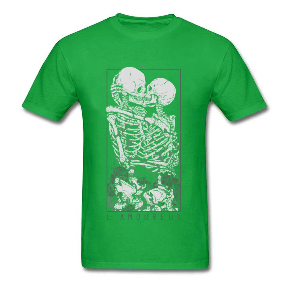 The Lovers Summer Autumn Pure Cotton Crew Neck Tees Short Sleeve Summer Clothing Shirt New Design Design T Shirt The Lovers green