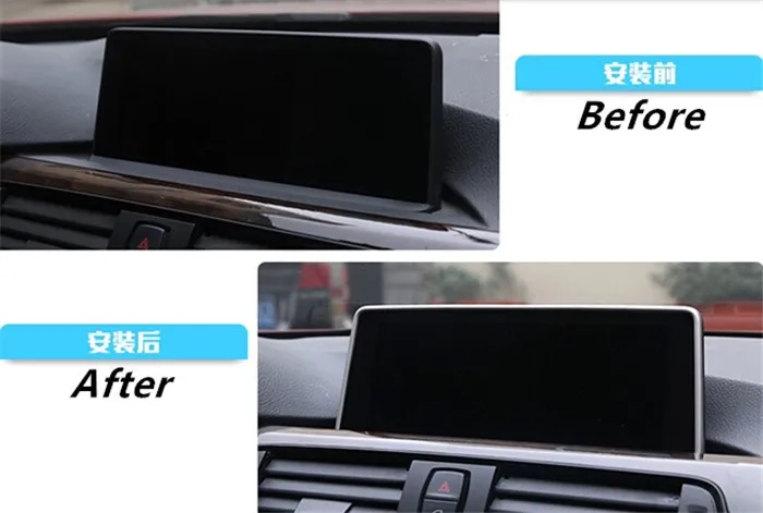 CNORICARC приборной панели автомобиля навигации НБТ Экран рамка декоративная накладка Нержавеющая сталь пульт дистанционного управления для BMW 1/2/3/4 серии f20 f30 f32 f22