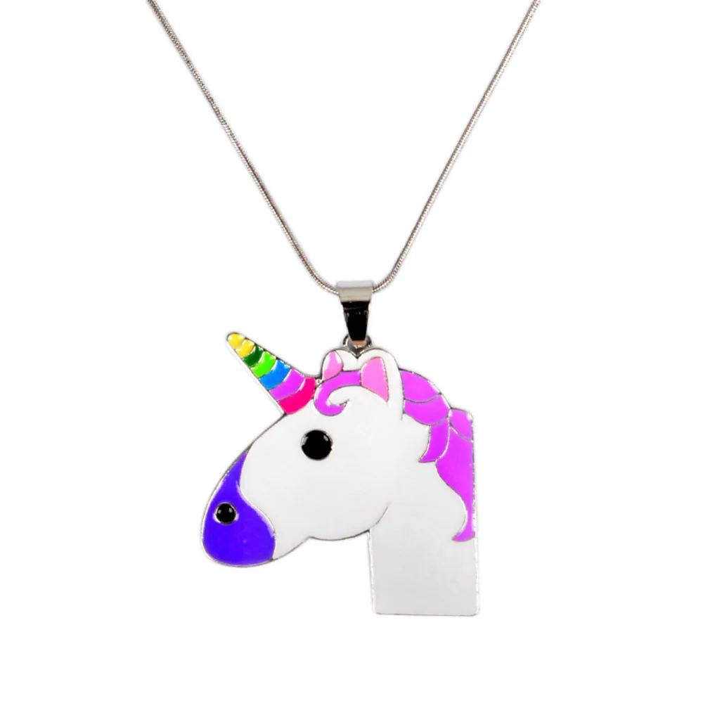 Vcmart 1 Piece Stainless steel Little Girls Unicorn Pendant Necklace