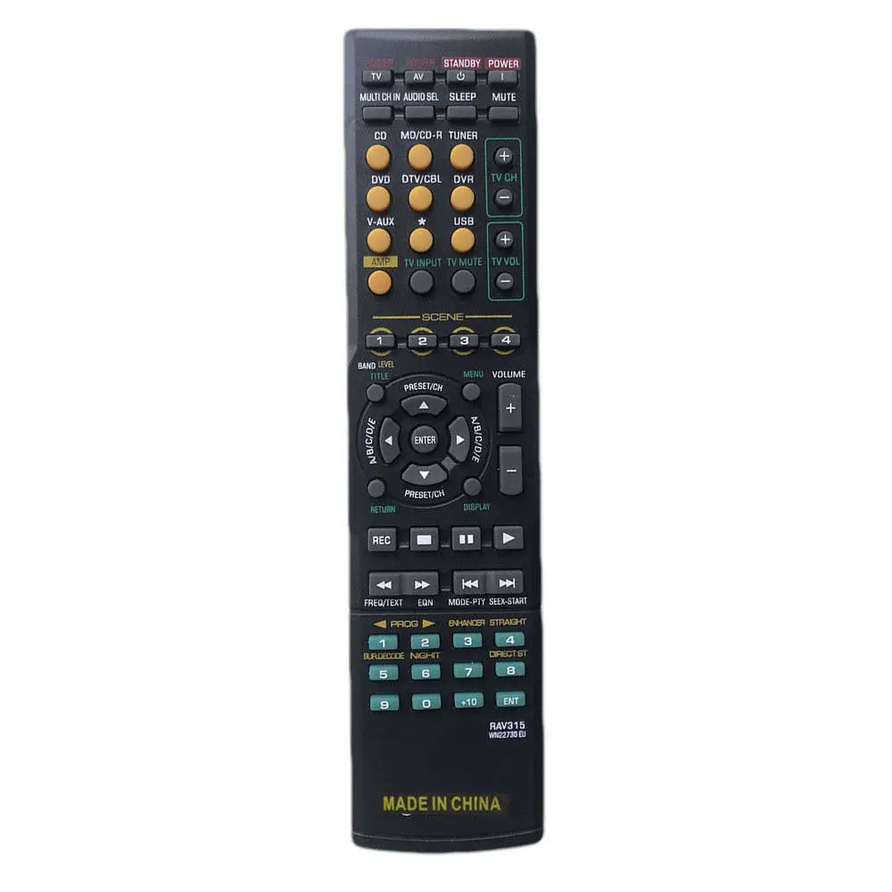 

New Remote Control Replacement For Yamaha HTR6040G RX-V663 RX-V757 RX-V863 RX-V430 A/V Receiver System