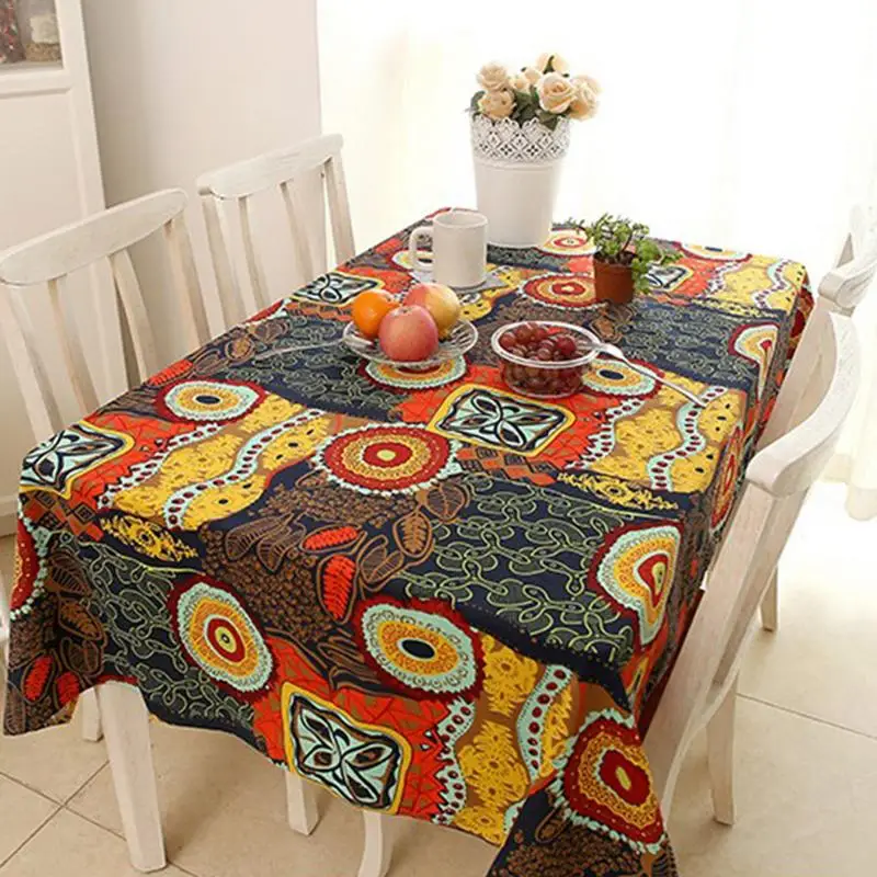Exotic Linen Tablecloth National Wind Cotton Exotic Linen Tablecloth National Wind