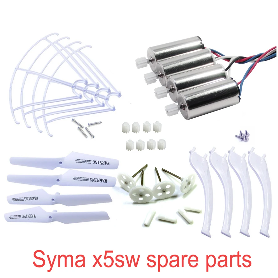 

SYMA Drone X5SW X5SC Original Parts Main Gear Motor Engine Propellers Landing Tripod Gear Protective Ring Full Set Accessories