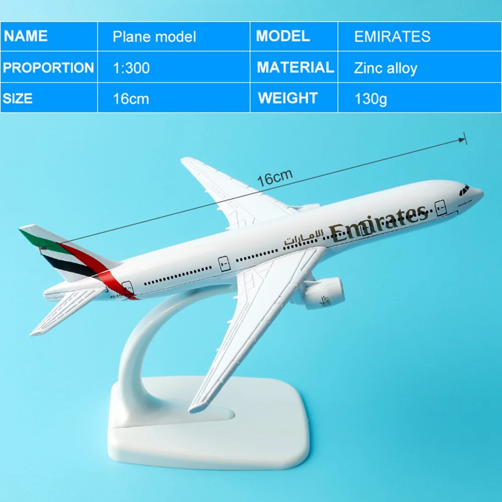 Модель самолета A380 A320 A330 B777 B757 16 см, модель самолета 1:400, модель самолета из сплава, детские игрушки, подарок для ребенка