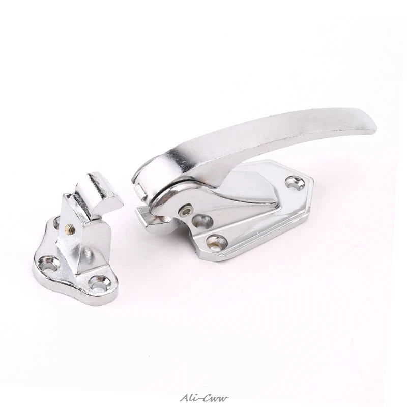 

Zinc Alloy Door Handle Lock Spring Loaded Pull Handle Latch For Oven Refrigerator Freezer