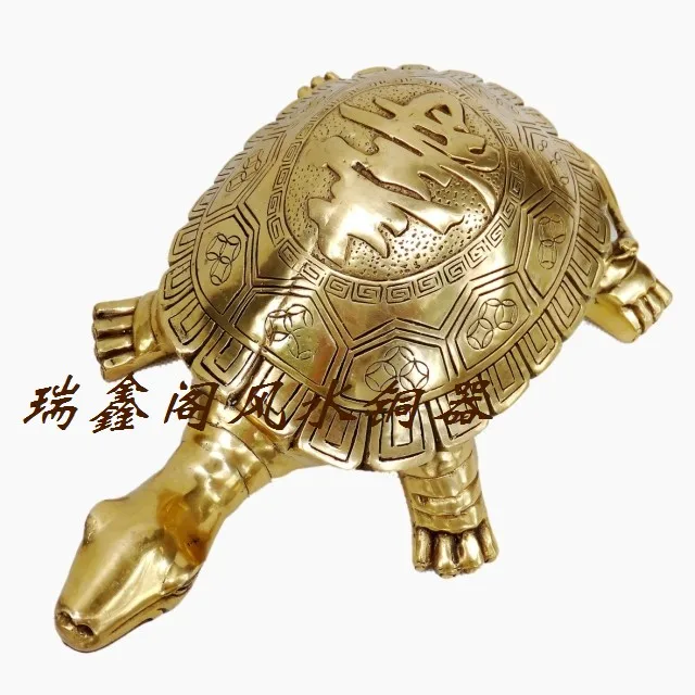 

Bronze statue copper longevity turtle tortoise Bronze lucky macrobian decoration