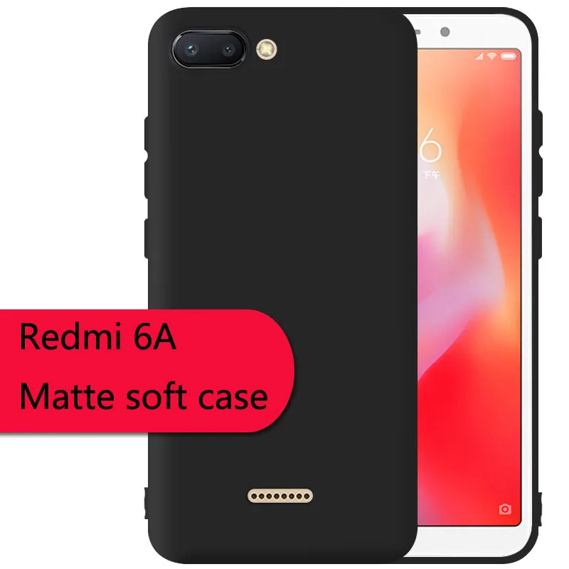 For Xiaomi Redmi Case Luxury Matte Xiaomi Redmi 6A Silicone