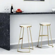Nordic Iron Art Household Bar Chair Modern Simple Bar Chair High Stand Bar Chair Bar Chair Beauty Bench