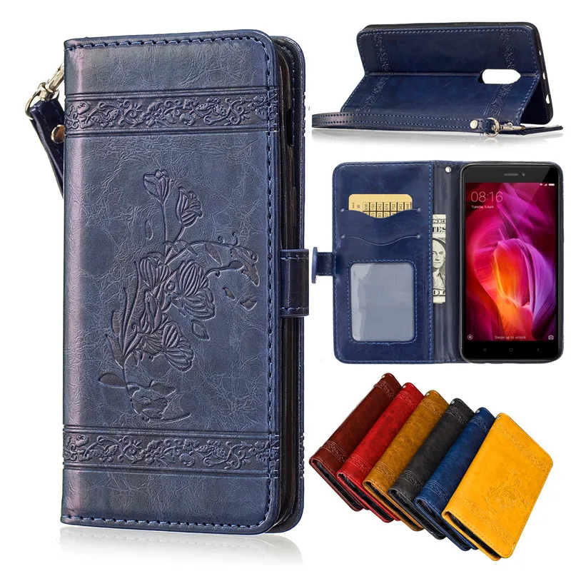 

Xiaomi Redmi Note 4 Case Premium Retro PU Leather Wallet Flip Case Cover for Xiaomi Redmi Note 4 Note4 Pro Phone Shell Cover